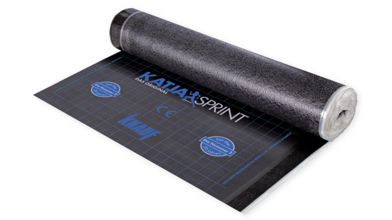 Katja Sprint Abdichtungsbahn, schwarze Rolle, liegend